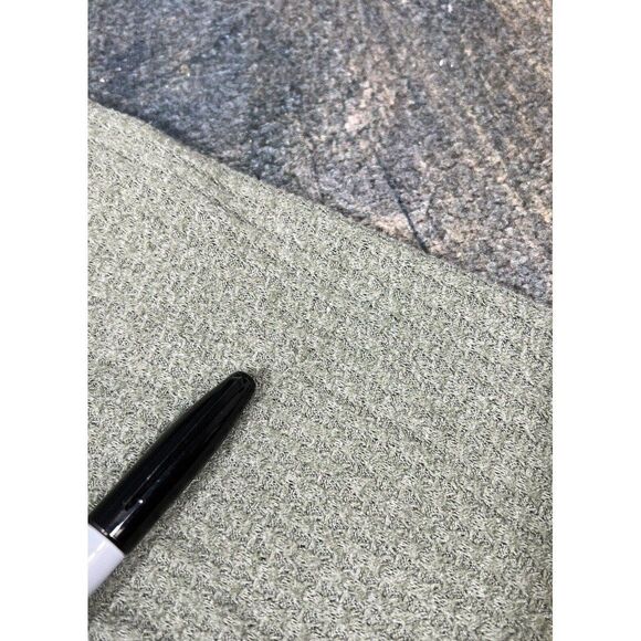 SO Girls Size Large 10/12 Green Waffle Tie Front Long Sleeve Top! - Picture 6 of 9